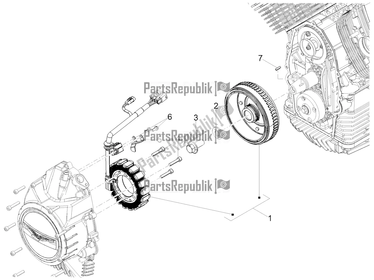 Todas las partes para Cdi Magneto Assy / Unidad De Encendido de Moto-Guzzi V7 Special 850 2021