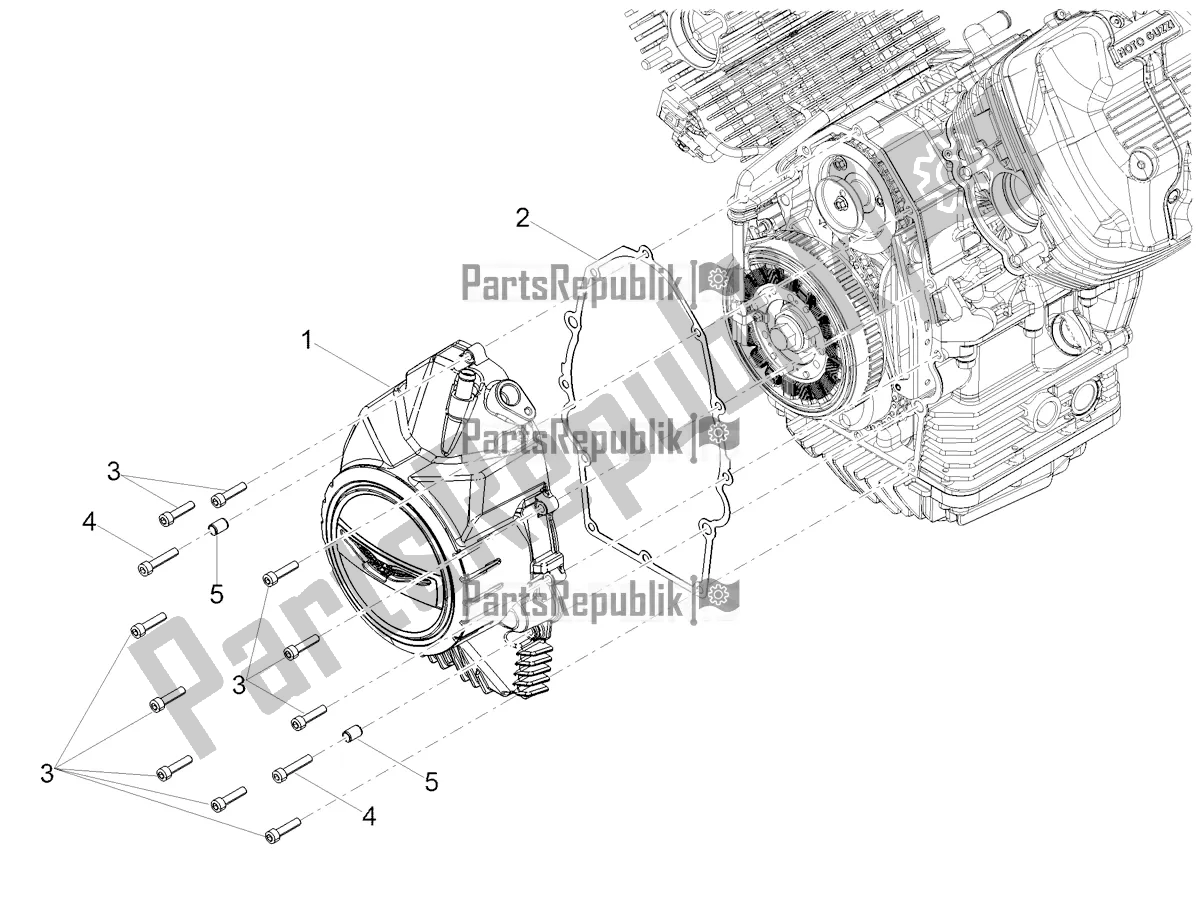 Toutes les pièces pour le Couvercle De Volant du Moto-Guzzi V7 Special 850 2021