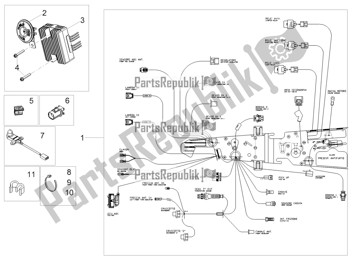 Toutes les pièces pour le Système électrique Avant du Moto-Guzzi V7 Special 850 2021