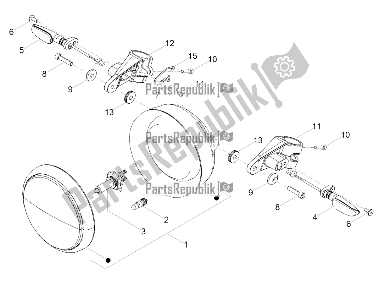 Toutes les pièces pour le Feux Avant du Moto-Guzzi V7 Special 850 2021