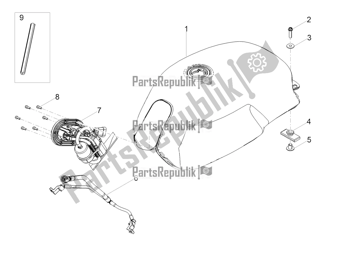 Tutte le parti per il Serbatoio Di Carburante del Moto-Guzzi V7 Special 850 2021