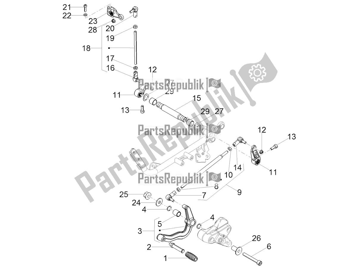 Todas las partes para Palanca De Cambios de Moto-Guzzi V7 Special 850 2021