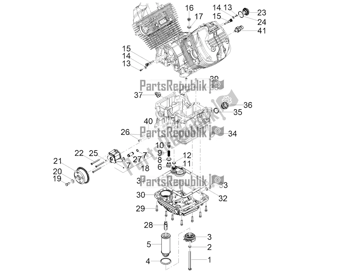 Alle onderdelen voor de Smering van de Moto-Guzzi V7 Special 850 2021