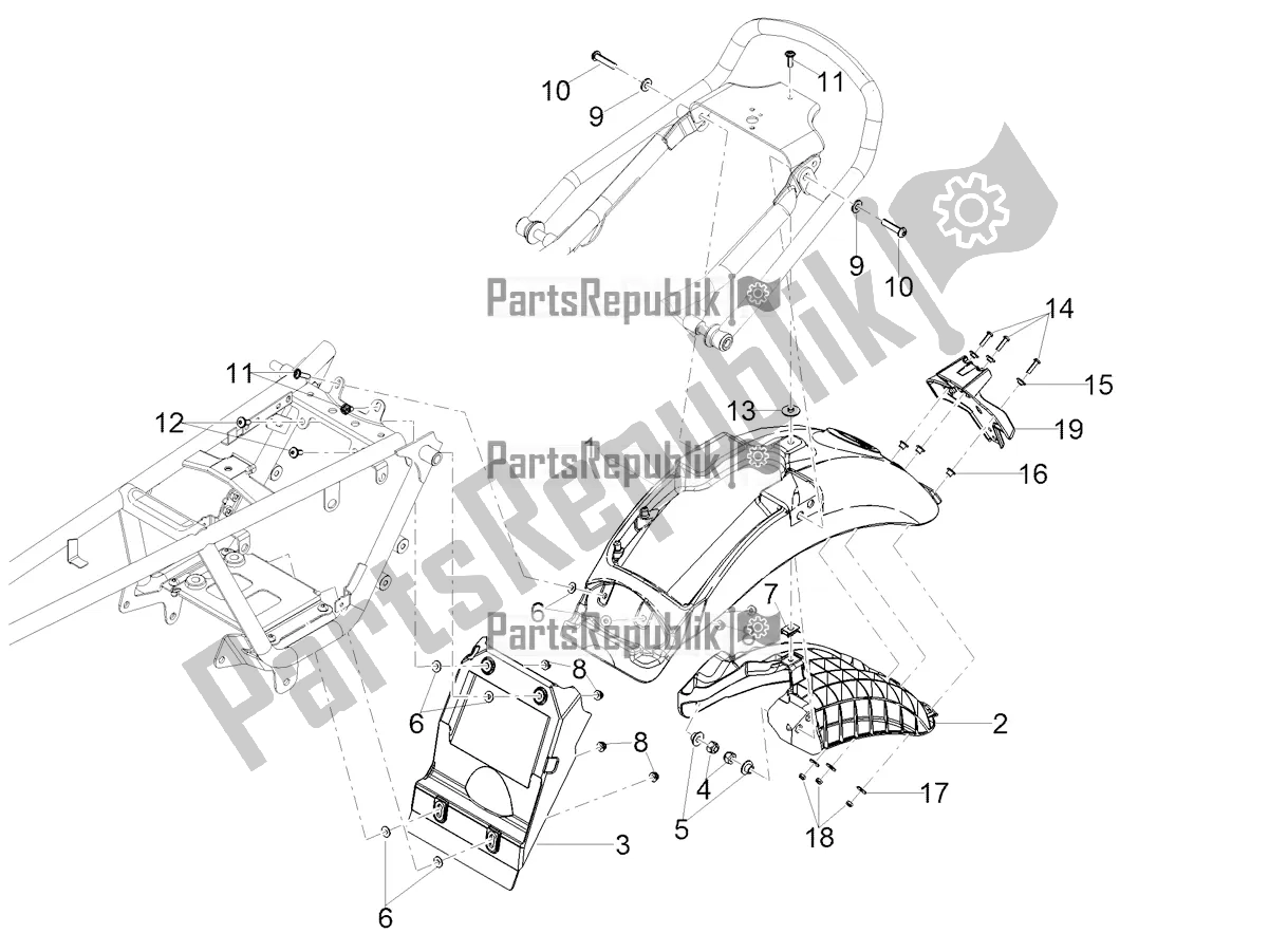 Todas las partes para Guardabarros Trasero de Moto-Guzzi V7 Special 850 2021