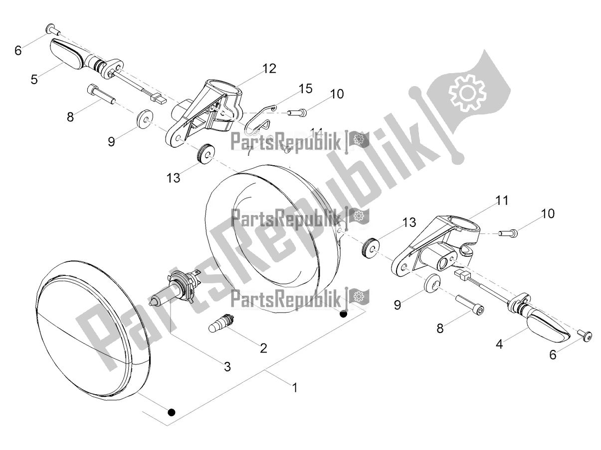 Toutes les pièces pour le Feux Avant du Moto-Guzzi V7 Special 850 2022