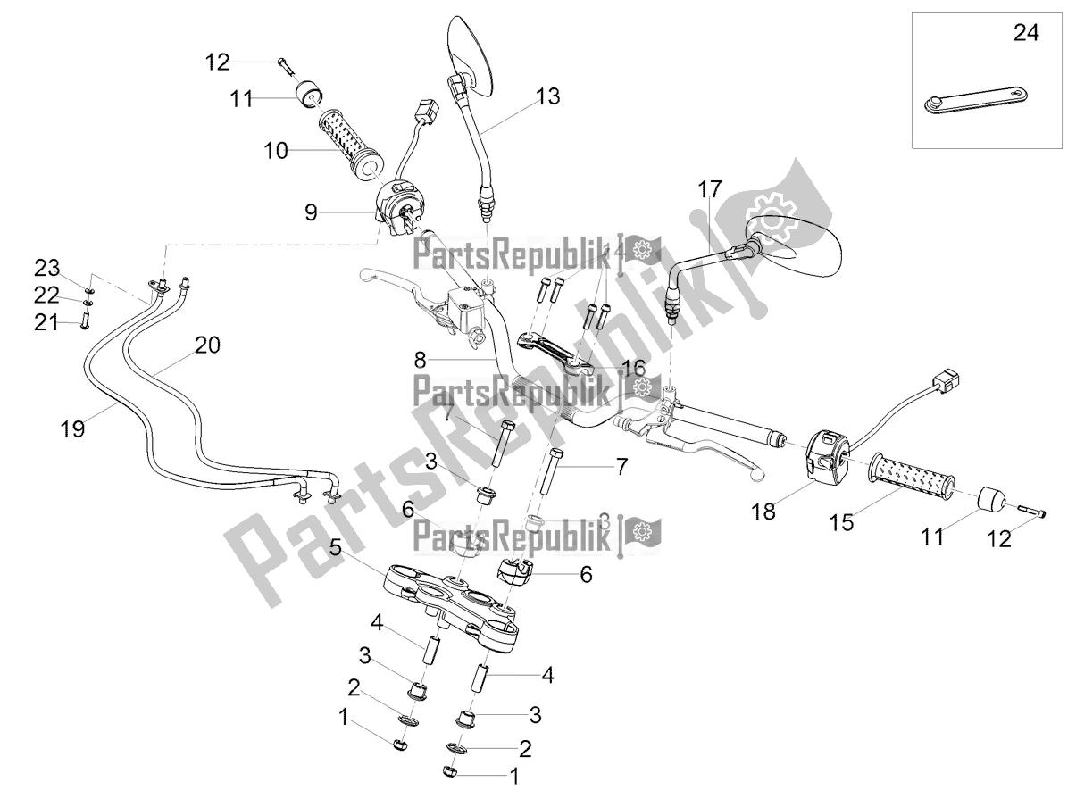 Toutes les pièces pour le Guidon - Commandes du Moto-Guzzi V7 Special 850 2022