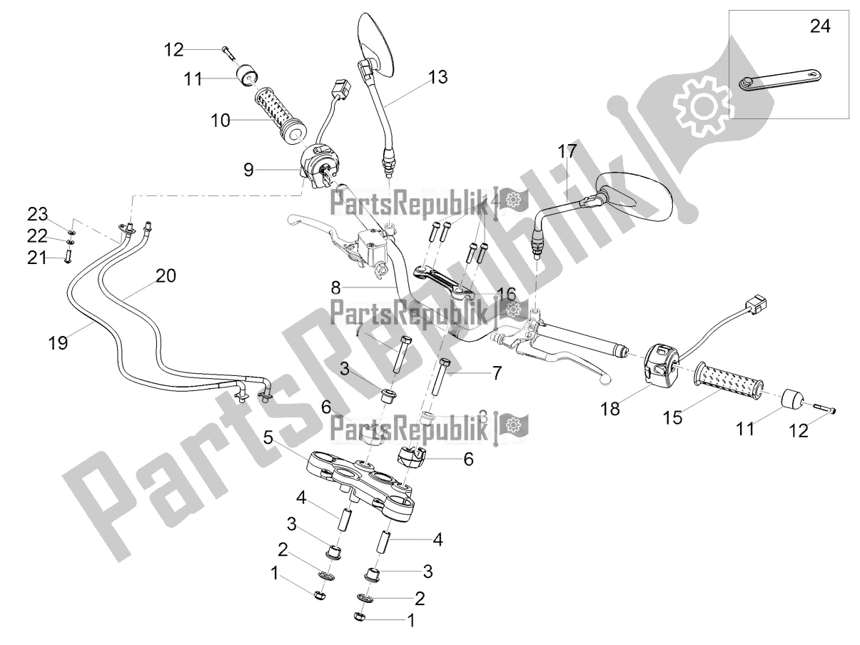 Toutes les pièces pour le Guidon - Commandes du Moto-Guzzi V7 Special 850 Apac 2021