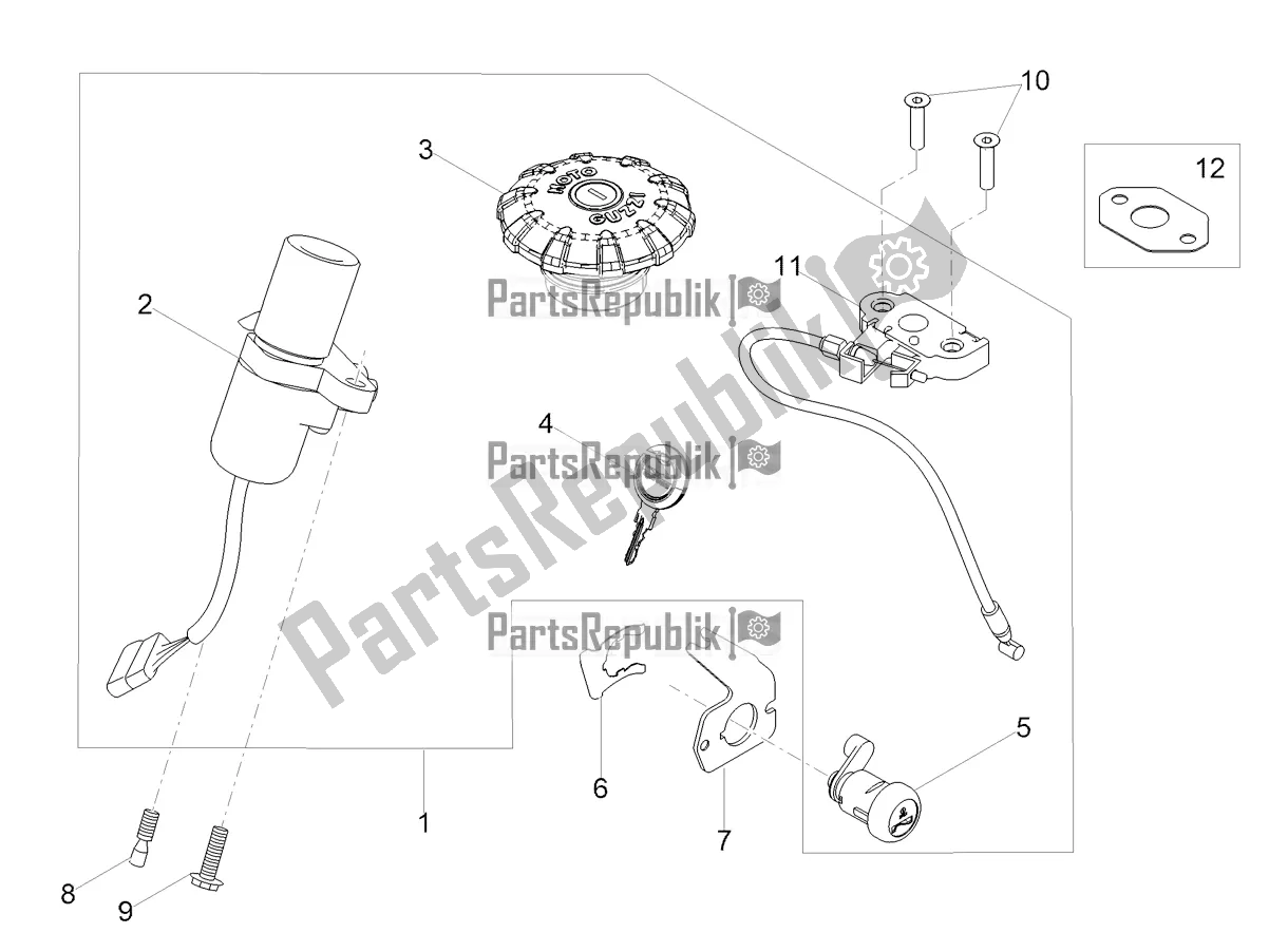 Toutes les pièces pour le Serrures du Moto-Guzzi V7 Special 850 Apac 2021