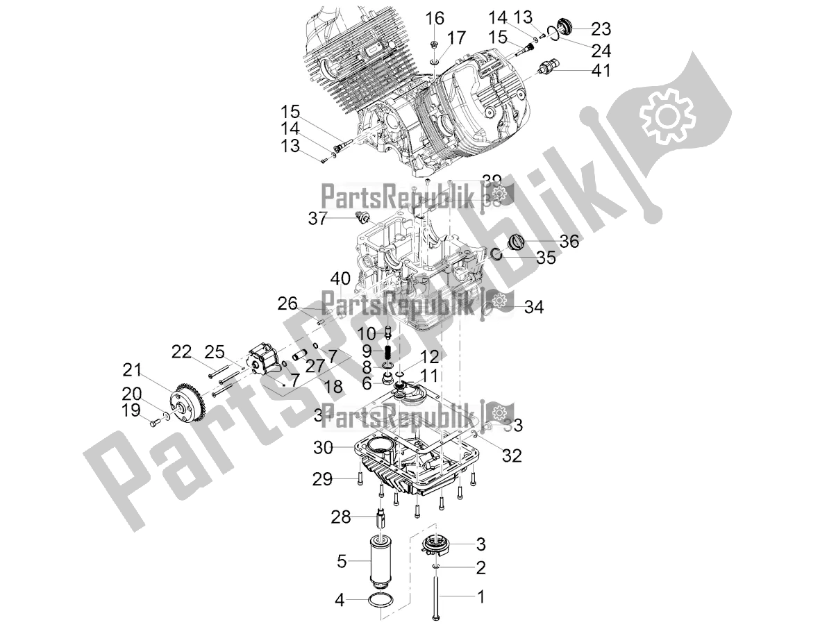 Todas as partes de Lubrificação do Moto-Guzzi V7 Special 850 Apac 2021