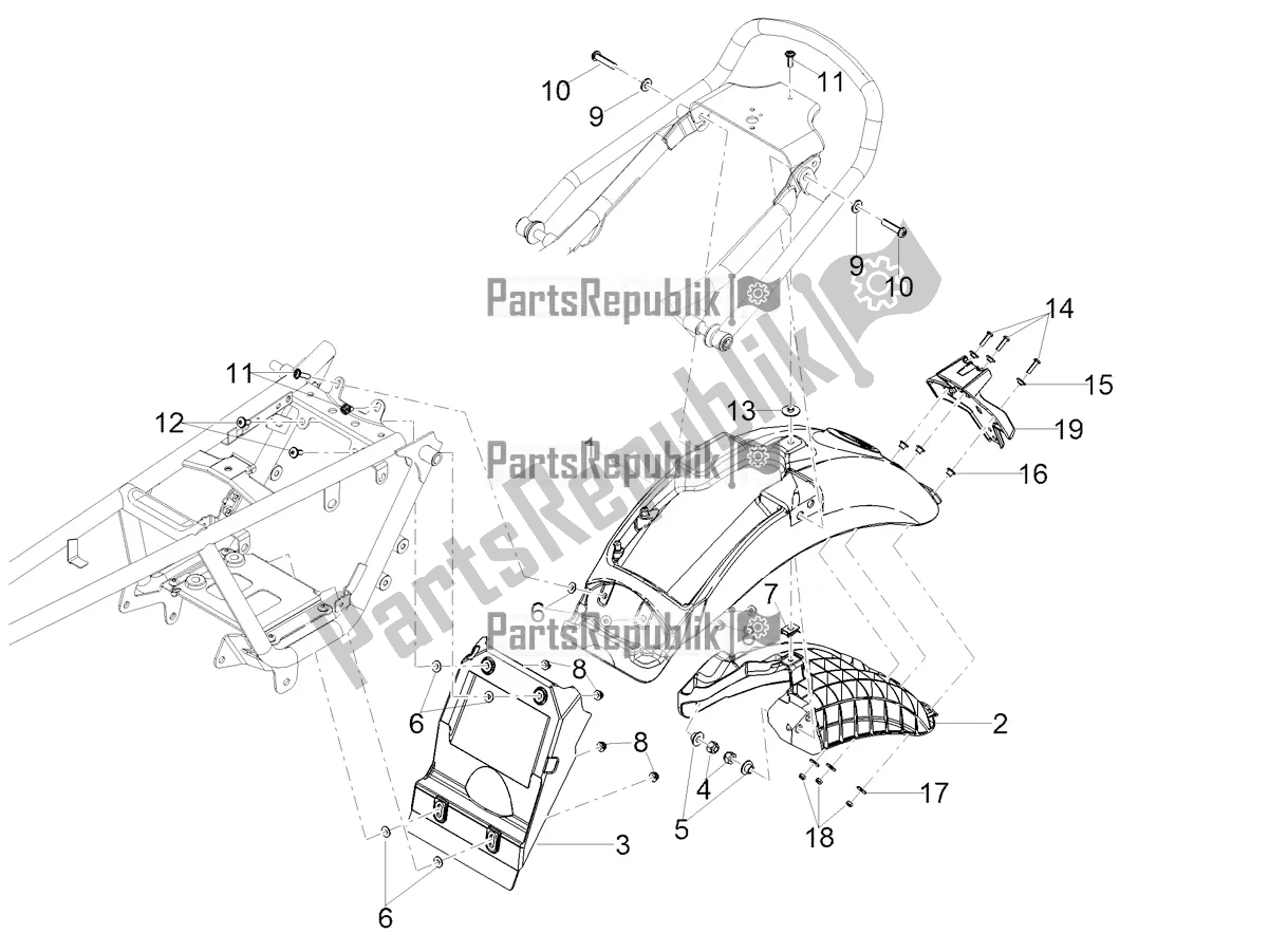 Toutes les pièces pour le Garde-boue Arrière du Moto-Guzzi V7 Special 850 Apac 2021