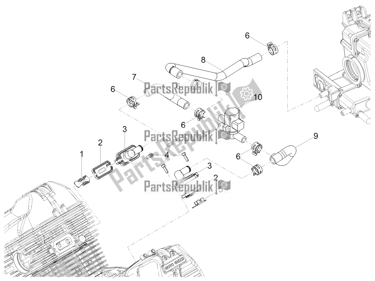 Alle onderdelen voor de Secundaire Lucht van de Moto-Guzzi V7 Special 850 Apac 2021