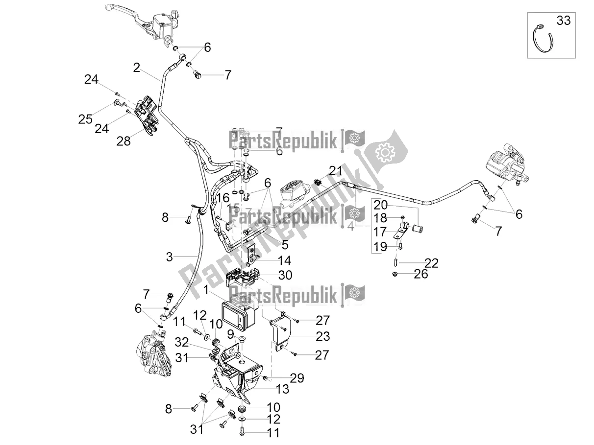 Todas las partes para Sistema De Frenos Abs de Moto-Guzzi V7 Special 850 Apac 2022
