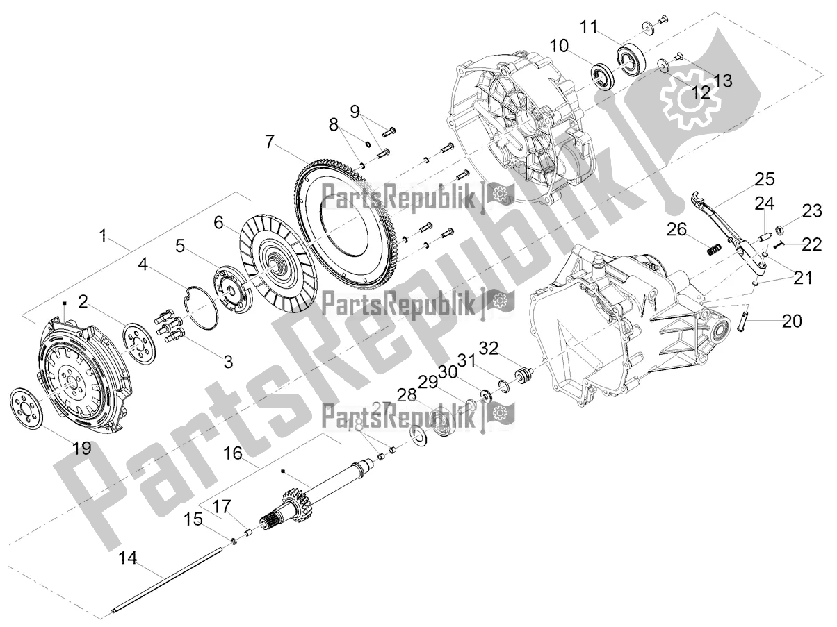 Todas las partes para Embrague de Moto-Guzzi V7 Special 850 Apac 2022