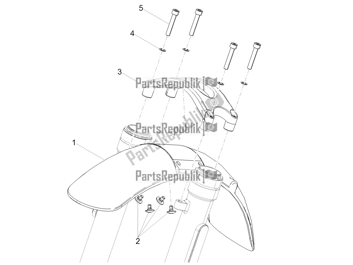 Todas las partes para Guardabarros Delantero de Moto-Guzzi V7 Special 850 Apac 2022