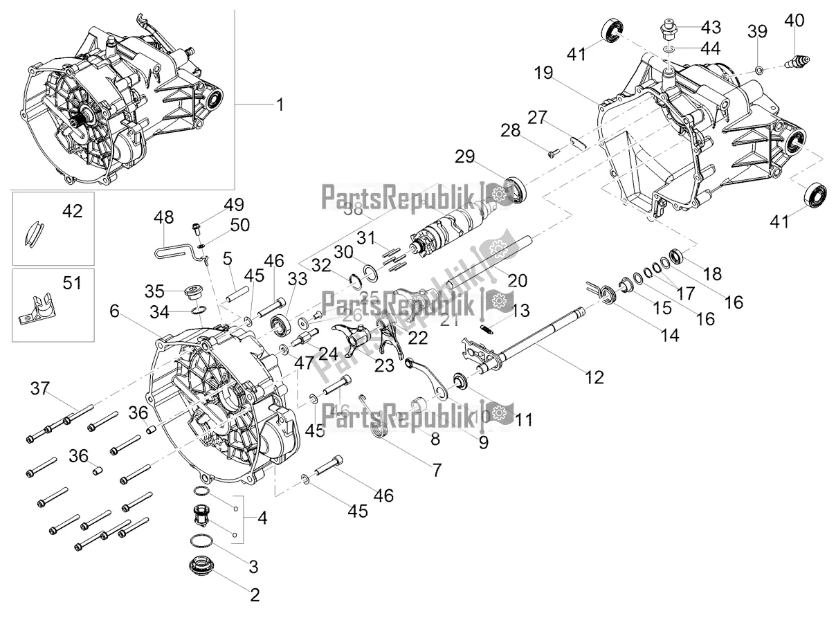 Toutes les pièces pour le Boîte De Vitesses / Sélecteur / Came De Changement De Vitesse du Moto-Guzzi V7 Special 850 Apac 2022