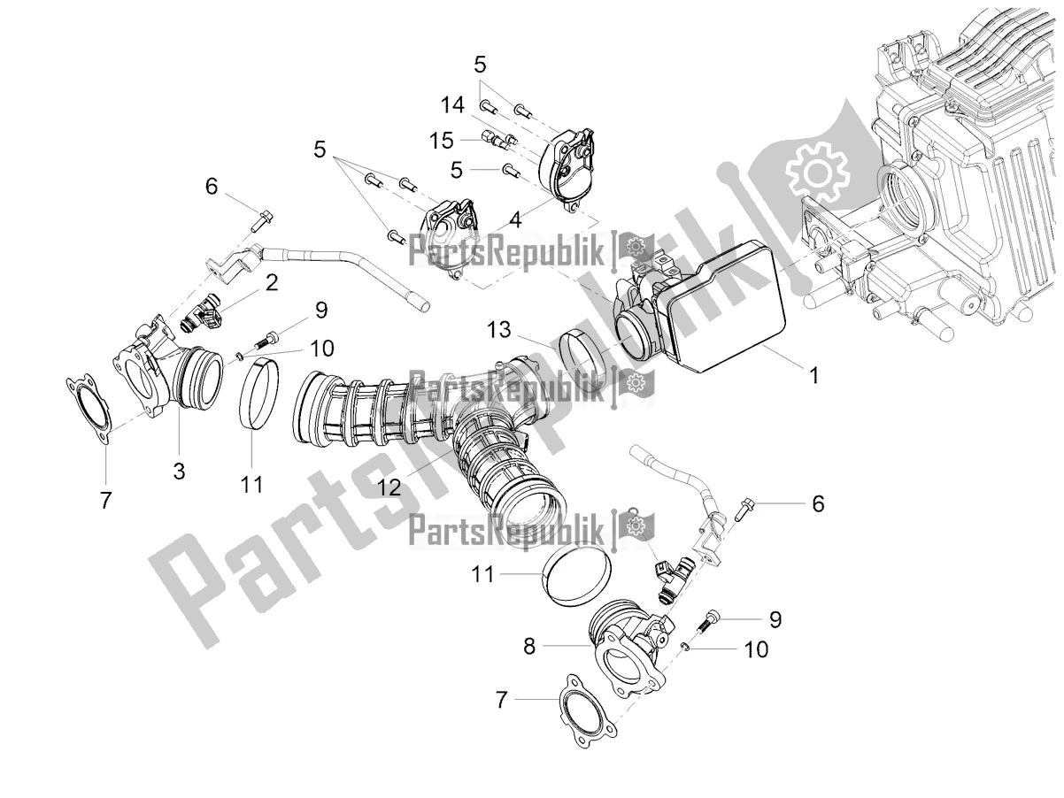 Toutes les pièces pour le Corps De Papillon du Moto-Guzzi V7 Special 850 Apac 2022