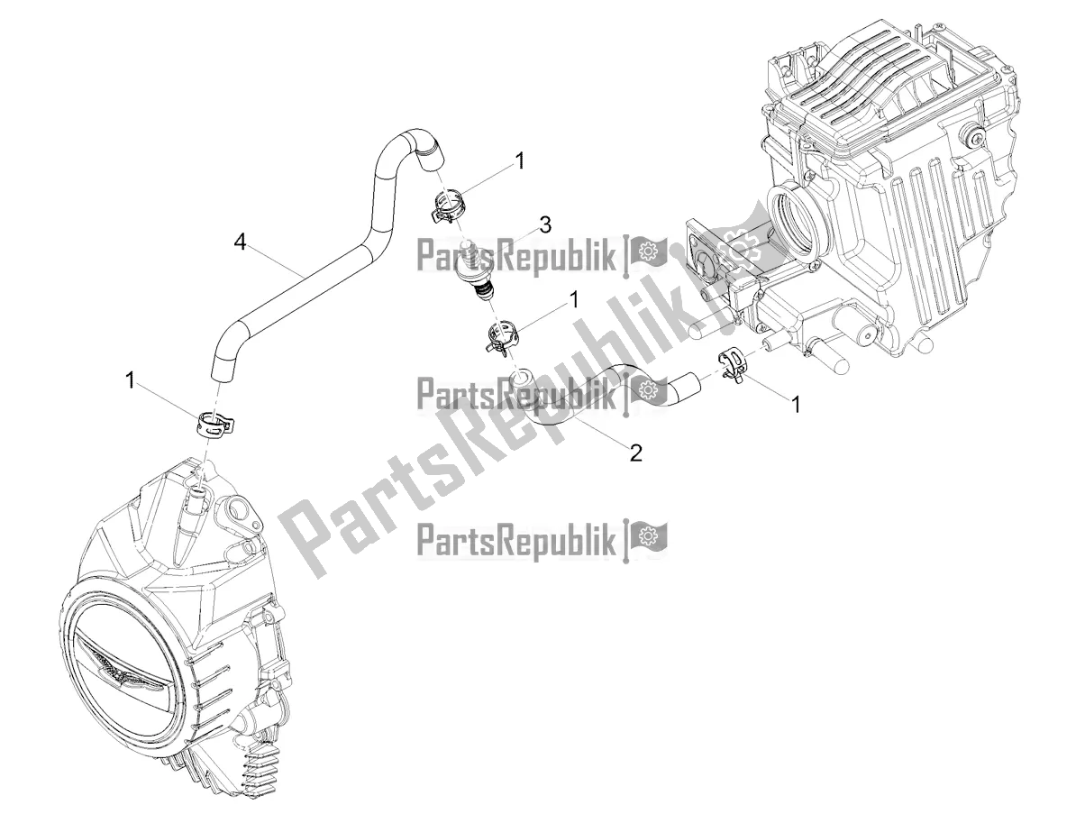 Tutte le parti per il Sistema Di Soffiaggio del Moto-Guzzi V7 Special 850 USA 2021