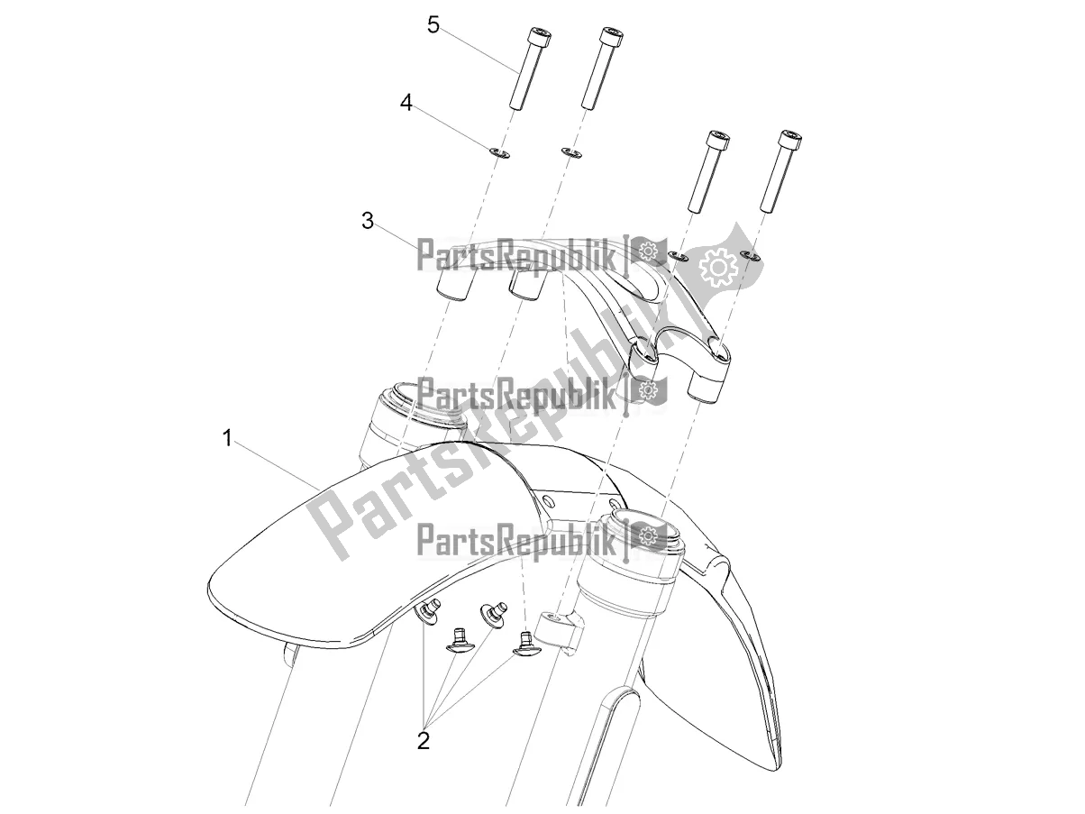 Todas las partes para Guardabarros Delantero de Moto-Guzzi V7 Special 850 USA 2021