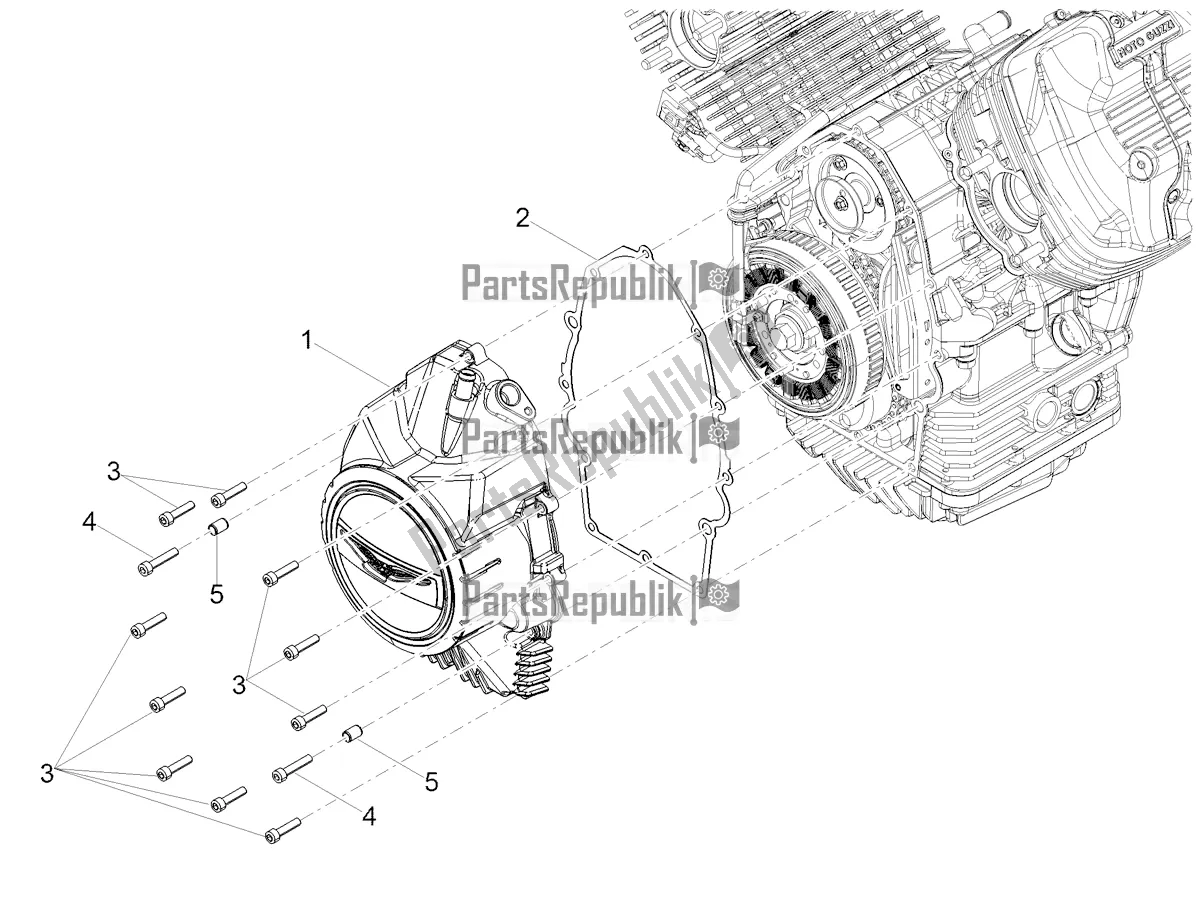 Todas las partes para Cubierta Del Volante de Moto-Guzzi V7 Special 850 USA 2022