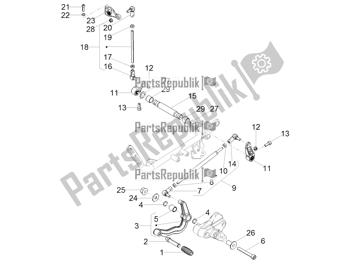 Todas las partes para Palanca De Cambios de Moto-Guzzi V7 Special 850 USA 2022