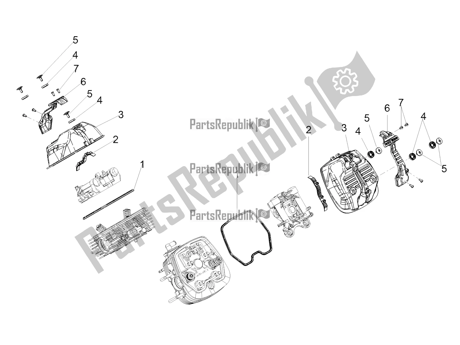 Tutte le parti per il Copricapo del Moto-Guzzi V7 Special 850 USA 2022