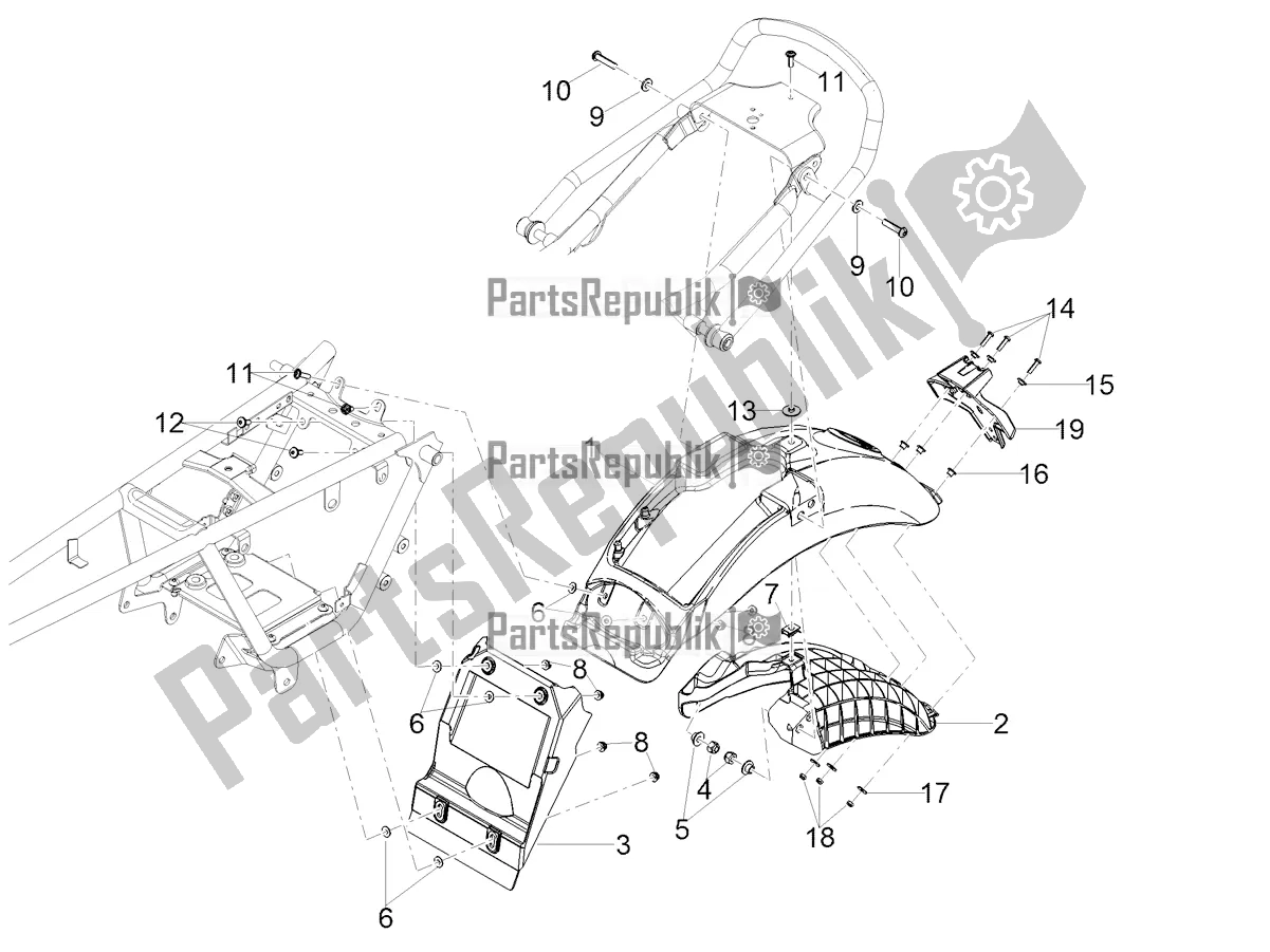 Todas las partes para Guardabarros Trasero de Moto-Guzzi V7 Special 850 USA 2022