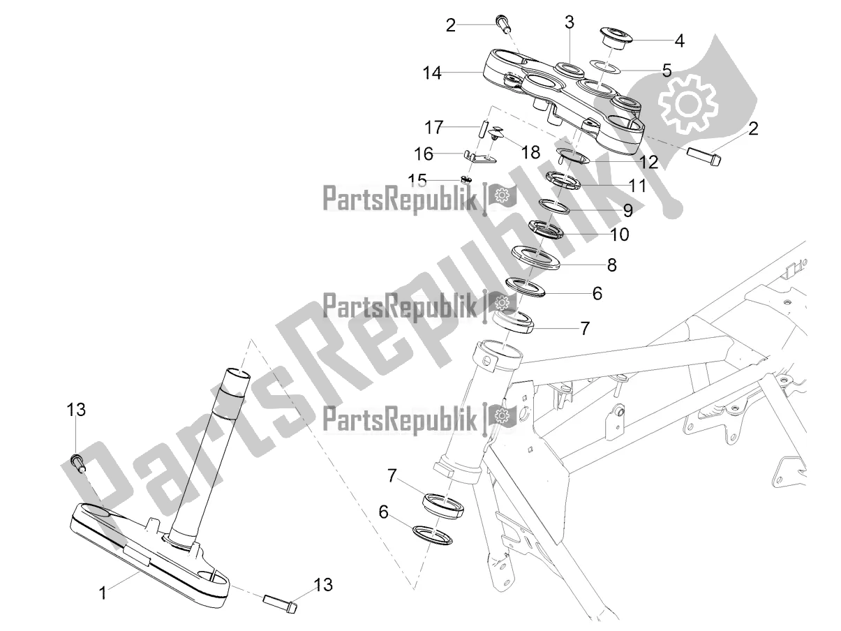 Tutte le parti per il Timone del Moto-Guzzi V7 Special 850 USA 2022