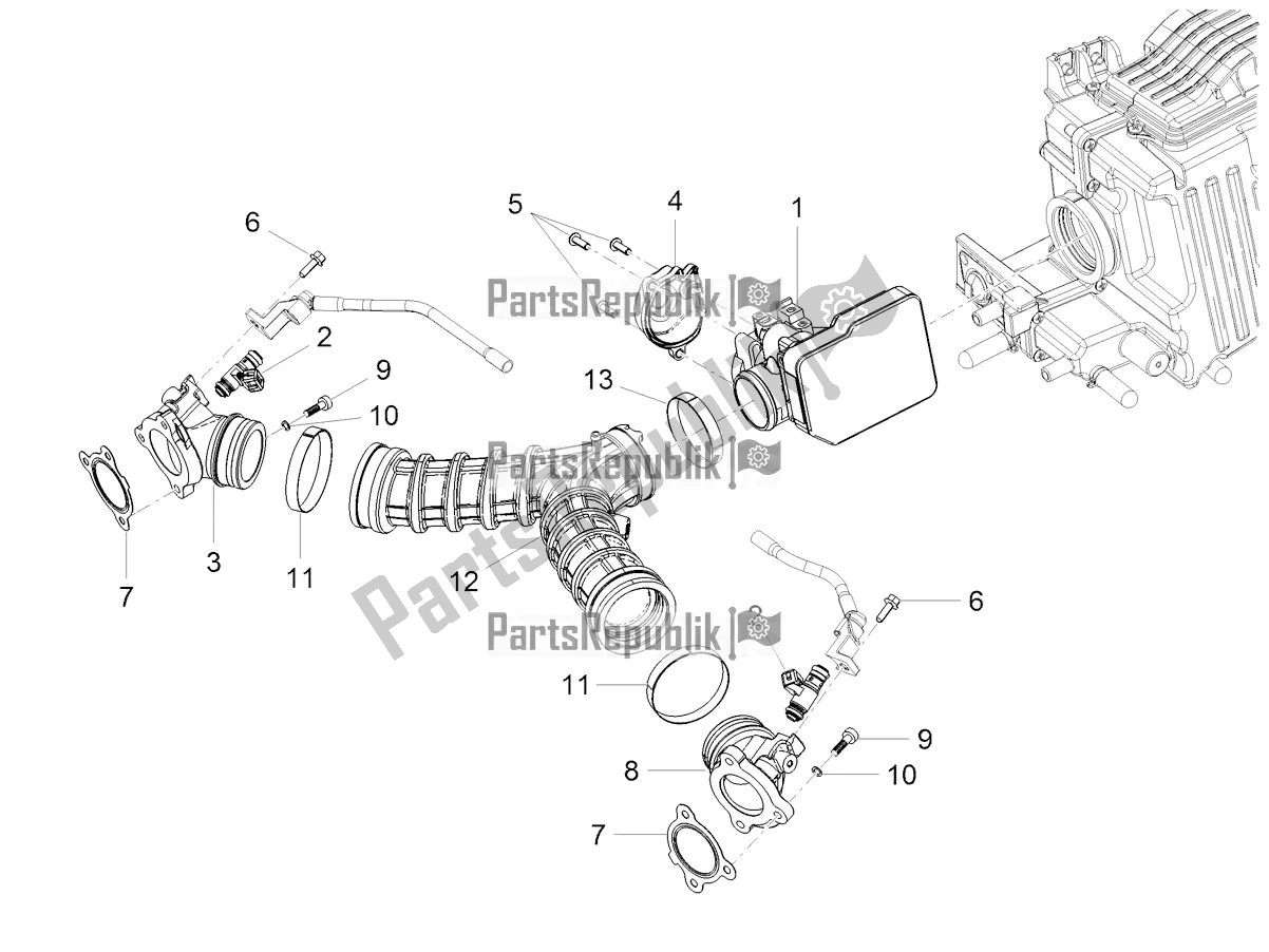 Tutte le parti per il Corpo Farfallato del Moto-Guzzi V7 Special 850 USA 2022