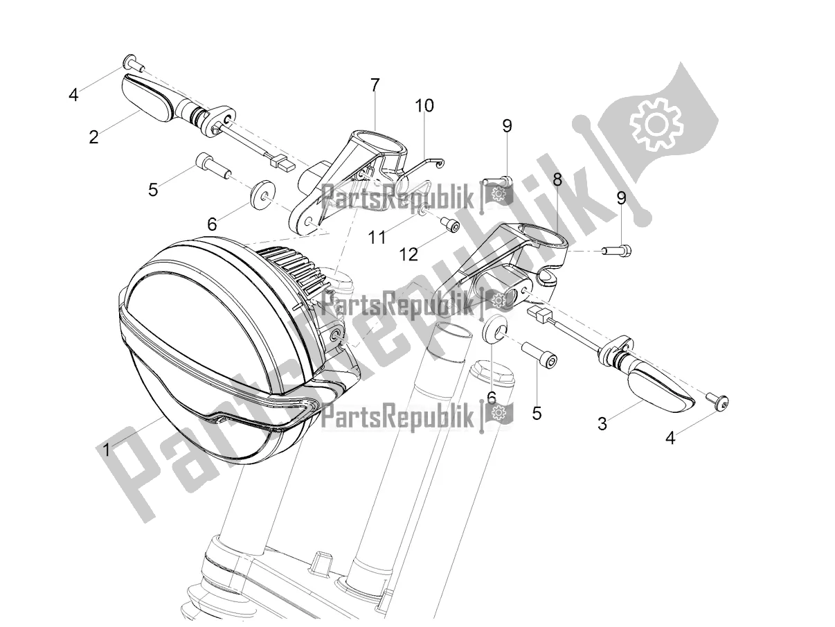 Toutes les pièces pour le Feux Avant du Moto-Guzzi V7 Stone 850 2021