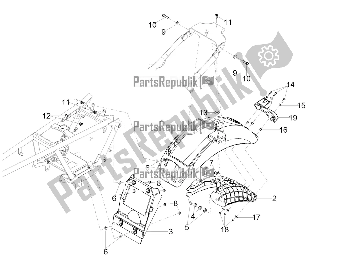 Toutes les pièces pour le Garde-boue Arrière du Moto-Guzzi V7 Stone 850 2021