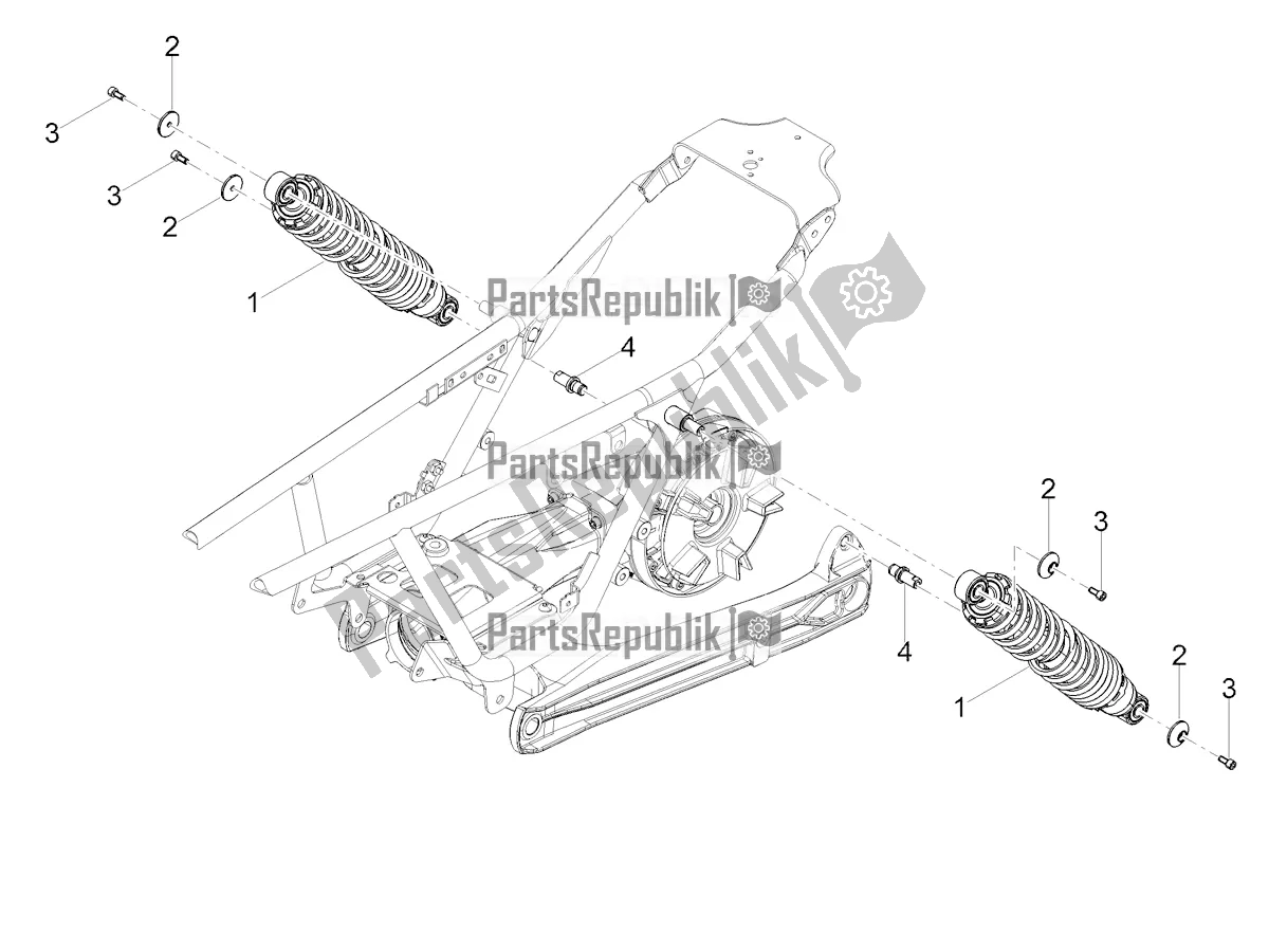 Toutes les pièces pour le Amortisseur du Moto-Guzzi V7 Stone 850 2021