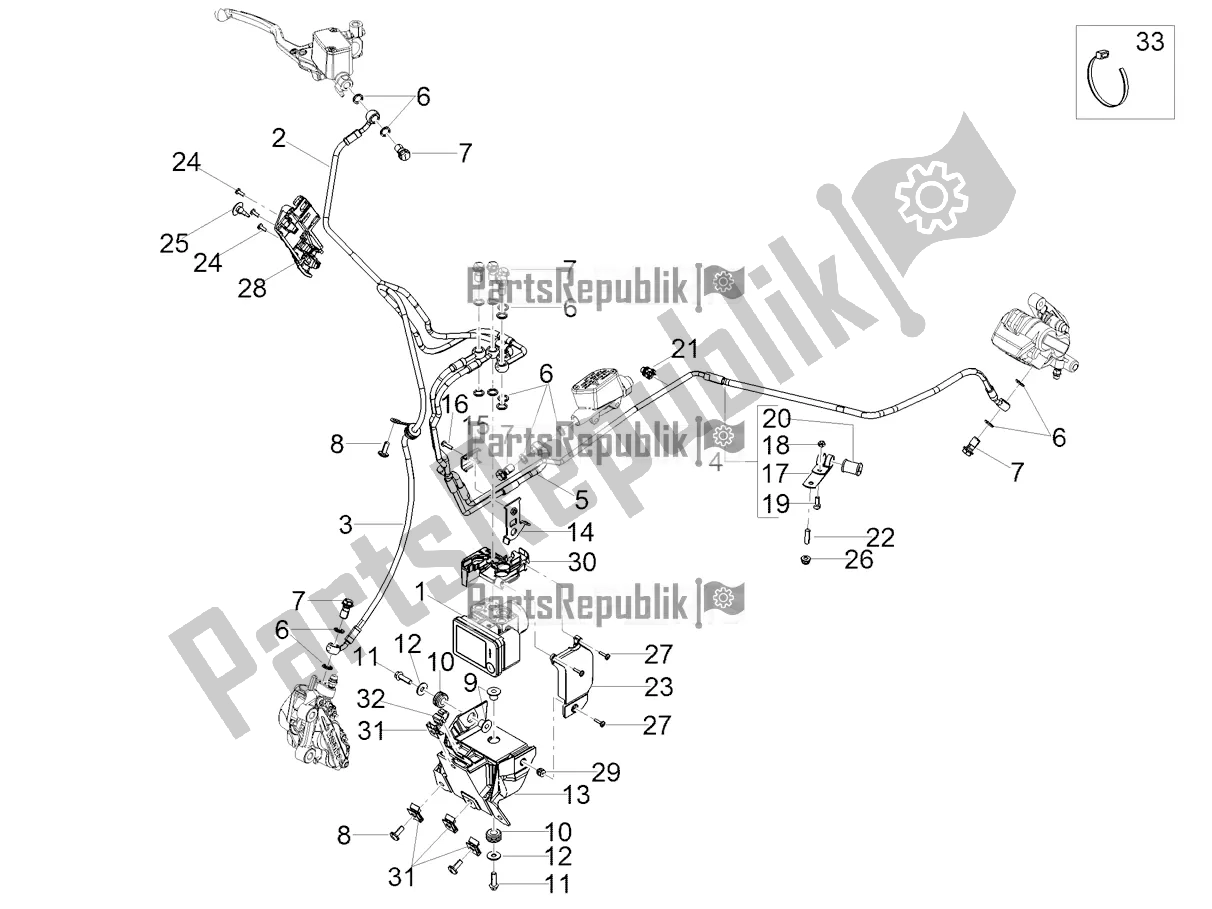 Todas las partes para Sistema De Frenos Abs de Moto-Guzzi V7 Stone 850 2022