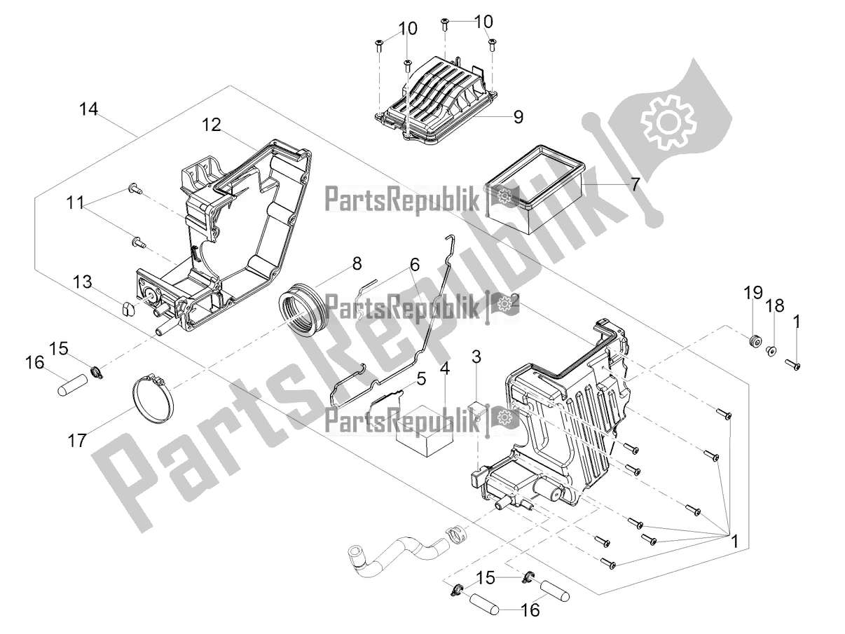 Todas las partes para Caja De Aire de Moto-Guzzi V7 Stone 850 2022