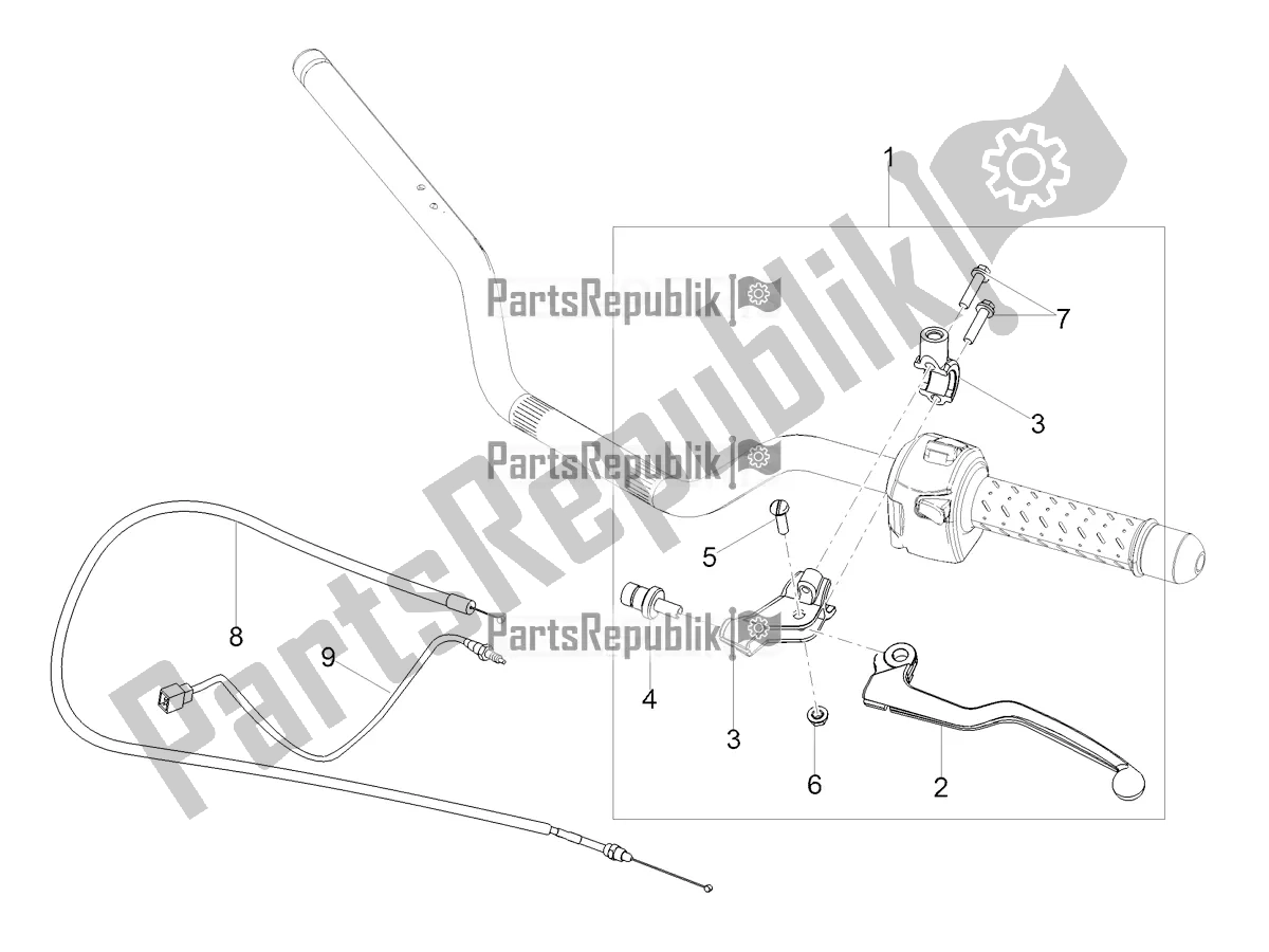 Tutte le parti per il Controllo Della Frizione del Moto-Guzzi V7 Stone 850 2022