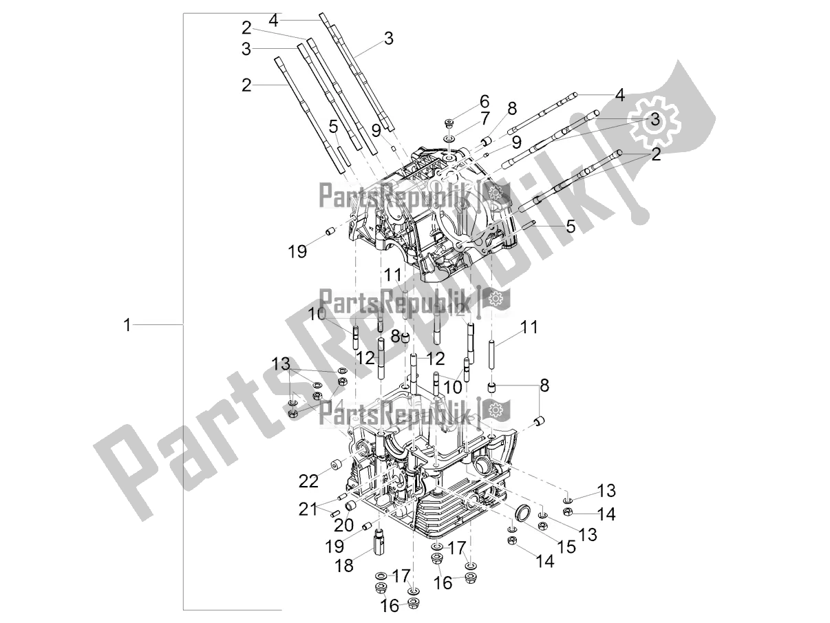 Tutte le parti per il Carter I del Moto-Guzzi V7 Stone 850 2022