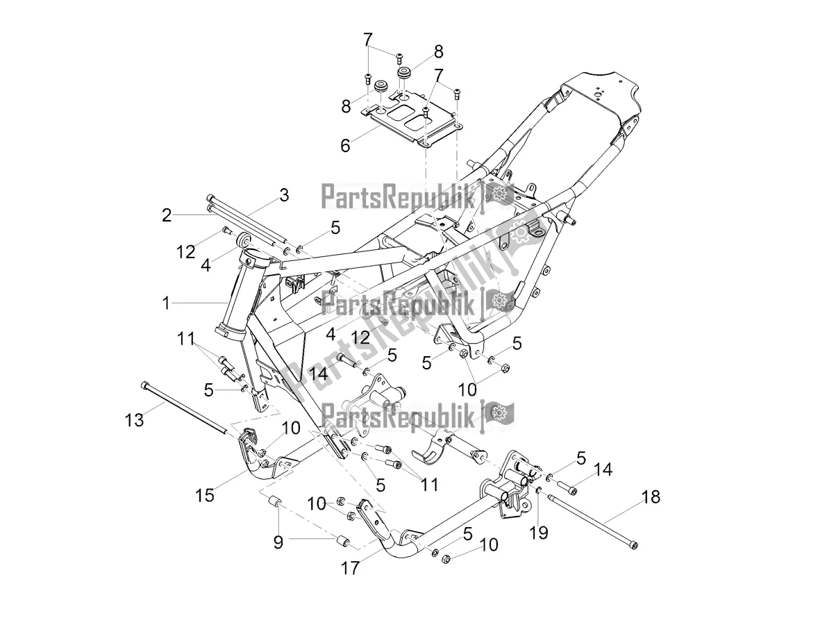 Tutte le parti per il Telaio del Moto-Guzzi V7 Stone 850 2022