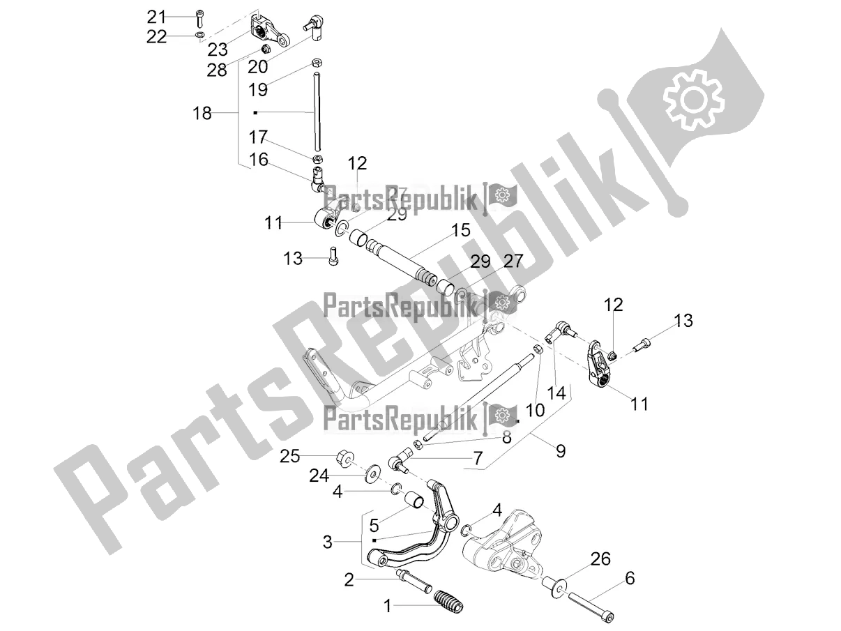 Todas las partes para Palanca De Cambios de Moto-Guzzi V7 Stone 850 2022