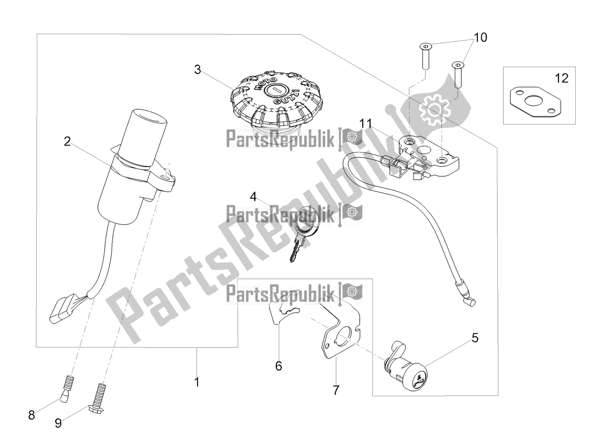 Tutte le parti per il Serrature del Moto-Guzzi V7 Stone 850 2022