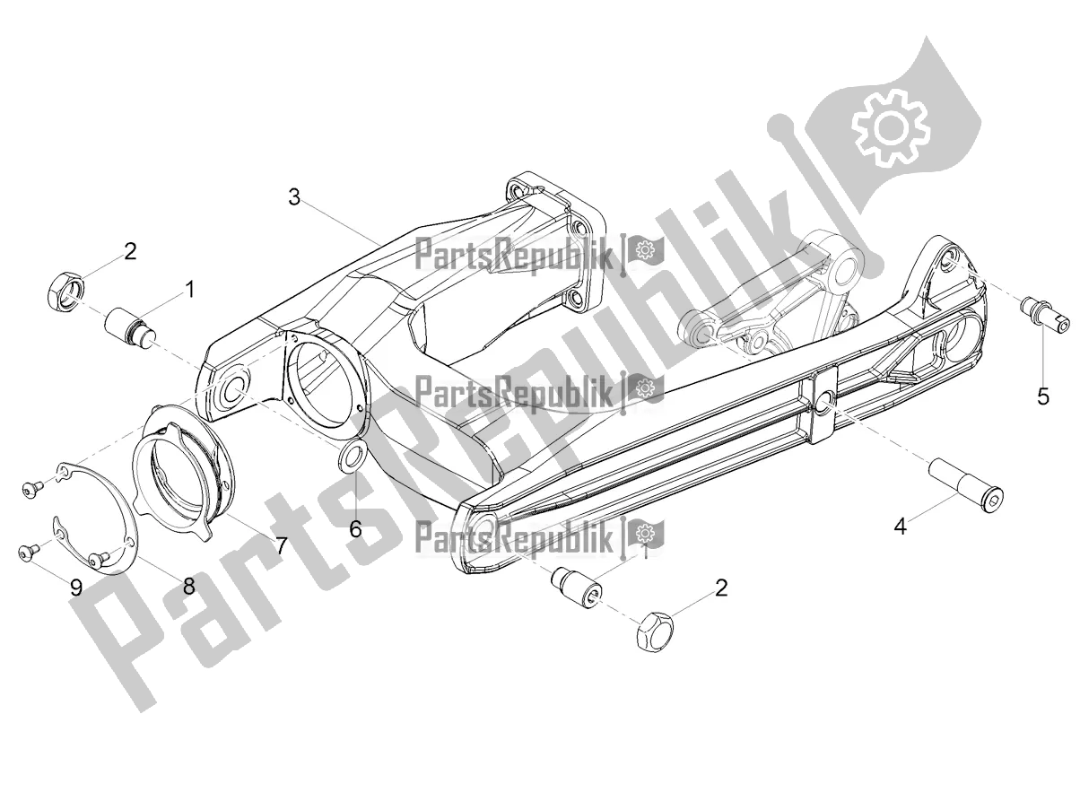 Todas las partes para Brazo Oscilante de Moto-Guzzi V7 Stone 850 2022