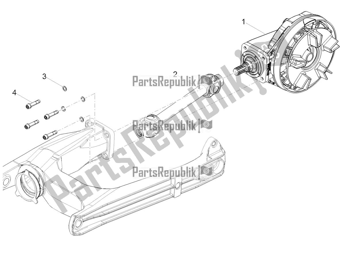 All parts for the Transmission Complete of the Moto-Guzzi V7 Stone 850 2022