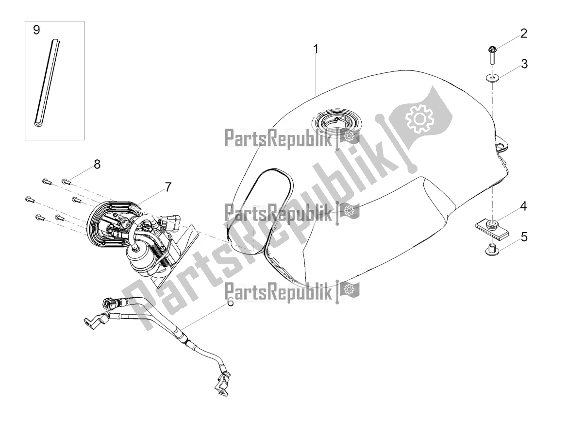 Wszystkie części do Zbiornik Paliwa Moto-Guzzi V7 Stone 850 Apac 2021