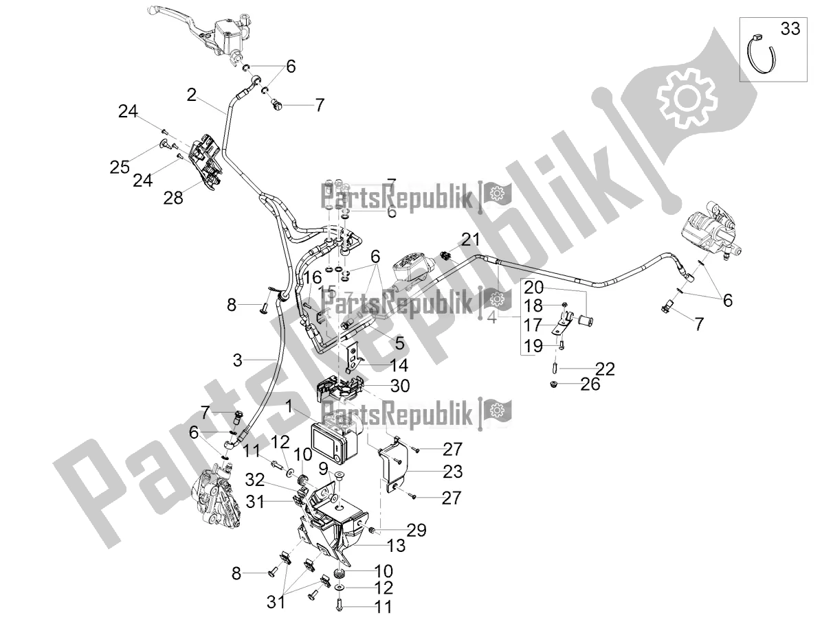 Todas las partes para Sistema De Frenos Abs de Moto-Guzzi V7 Stone 850 Apac 2022