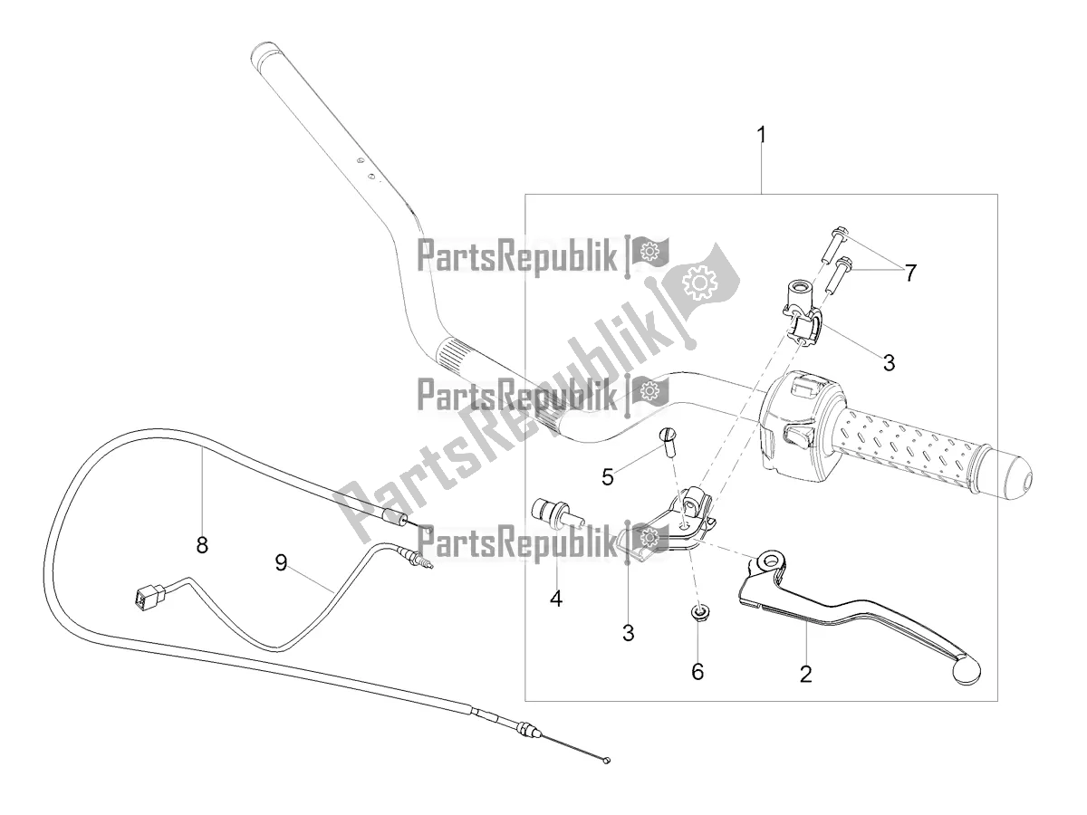 All parts for the Clutch Control of the Moto-Guzzi V7 Stone 850 Apac 2022