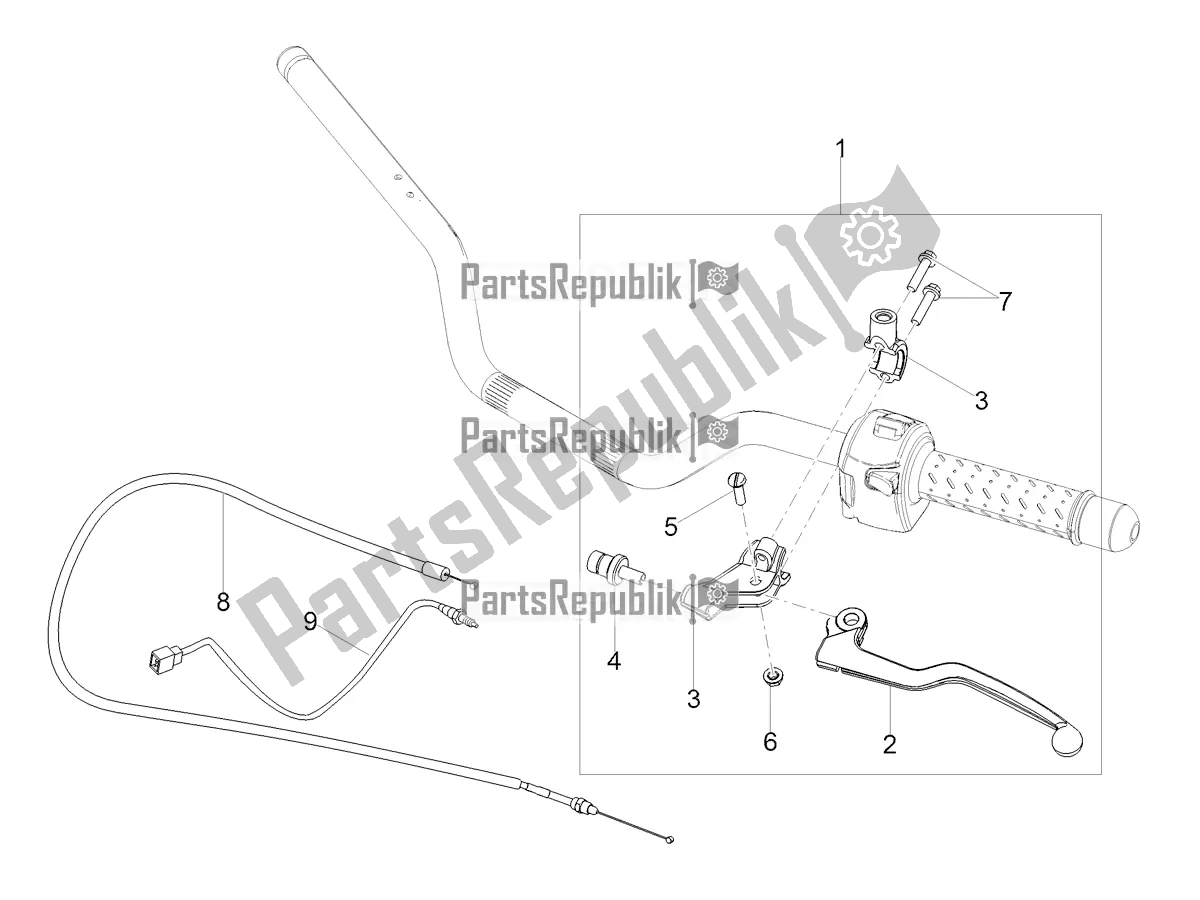 Tutte le parti per il Controllo Della Frizione del Moto-Guzzi V7 Stone 850 USA 2021