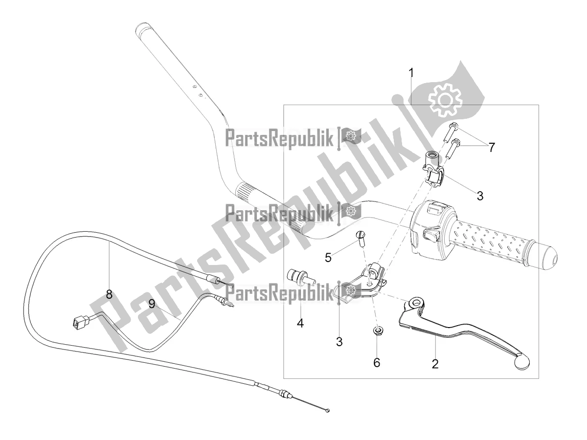 All parts for the Clutch Control of the Moto-Guzzi V7 Stone 850 USA 2022