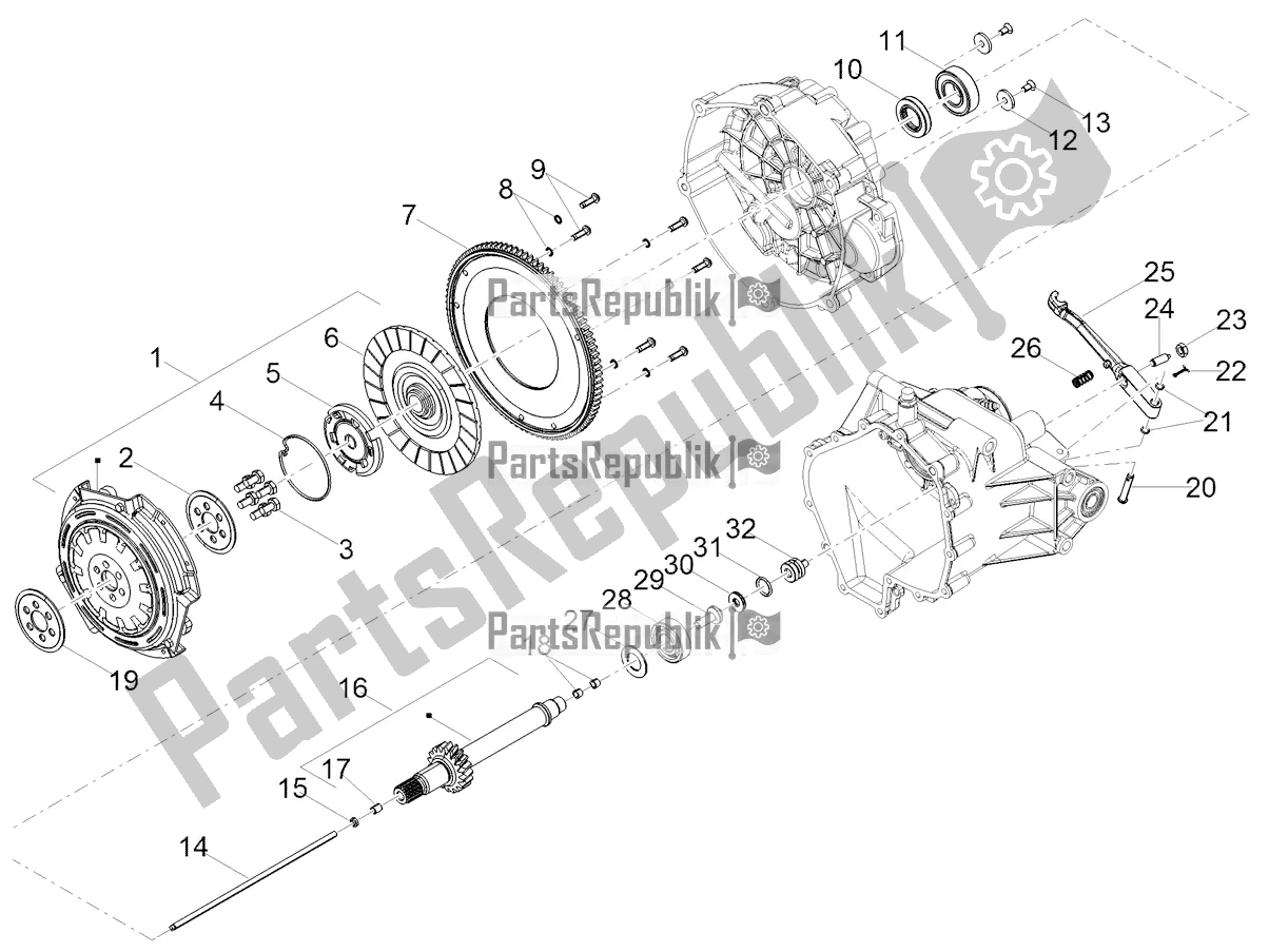 Toutes les pièces pour le Embrayage du Moto-Guzzi V7 Stone 850 USA 2022