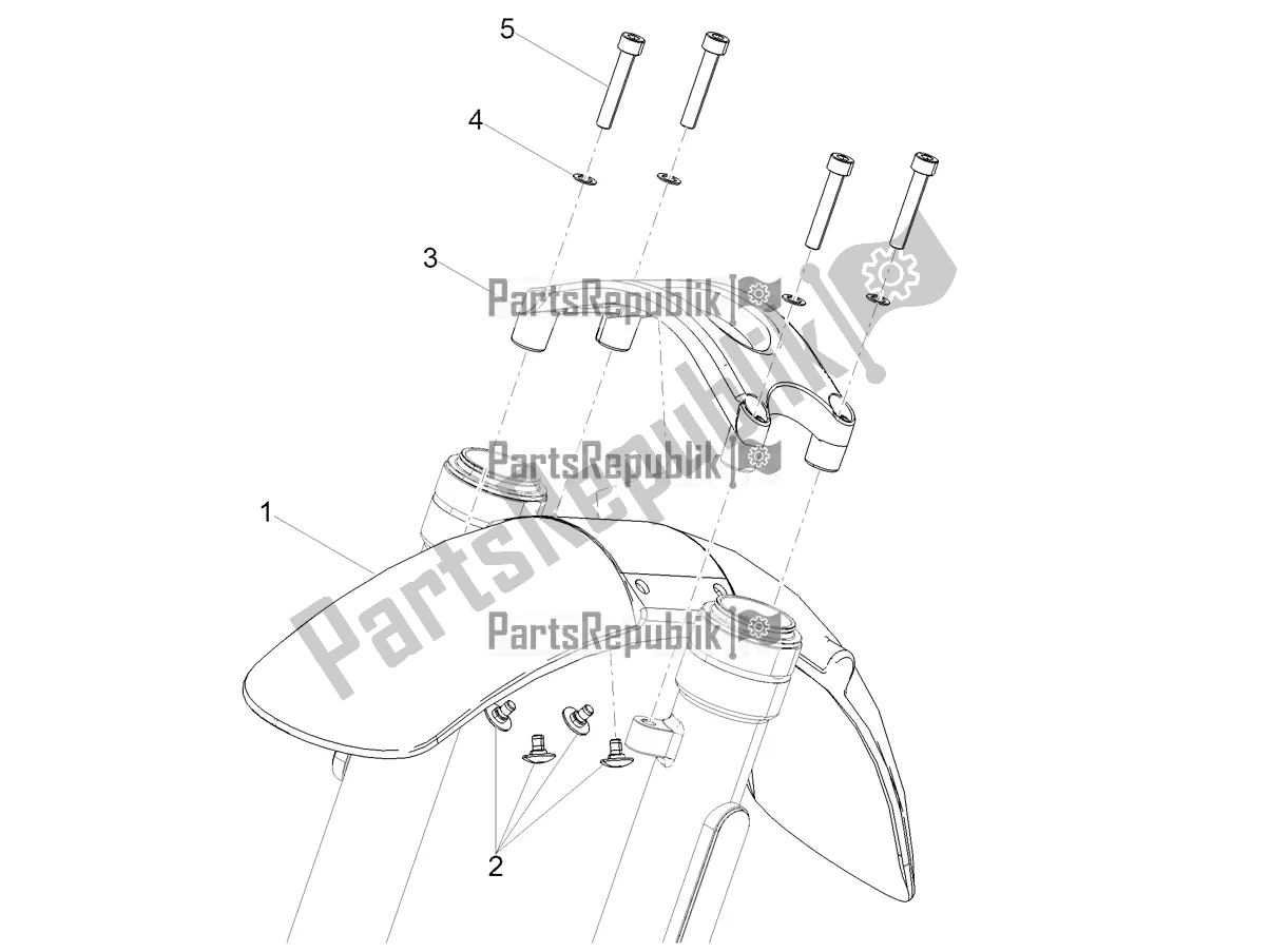 Todas las partes para Guardabarros Delantero de Moto-Guzzi V7 Stone 850 USA 2022