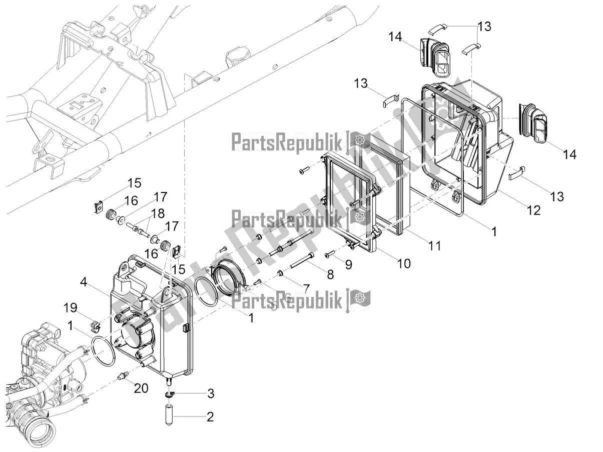 Todas las partes para Caja De Aire de Moto-Guzzi V 85 TT 850 2020