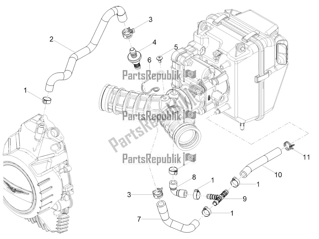 Toutes les pièces pour le Système De Soufflage du Moto-Guzzi V 85 TT 850 2020