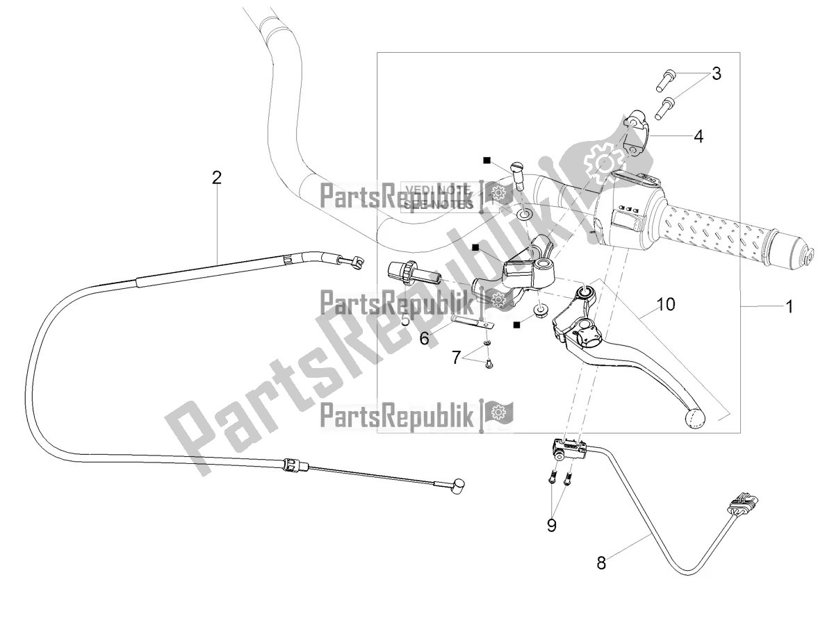 Toutes les pièces pour le Commande D'embrayage du Moto-Guzzi V 85 TT 850 2020